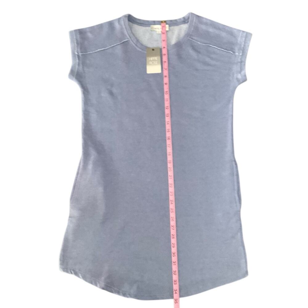 Hippie Rose Women’s Tee Shirt Dress Boho Washed Denim Size Large NWT - Picture 4 of 10
